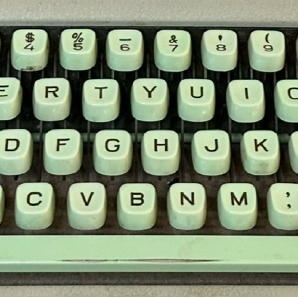 🌟4xHP🌟VTG 1957 Hermes Rocket Sea Green Manual Typewriter Switzerland - Picture 3 of 16